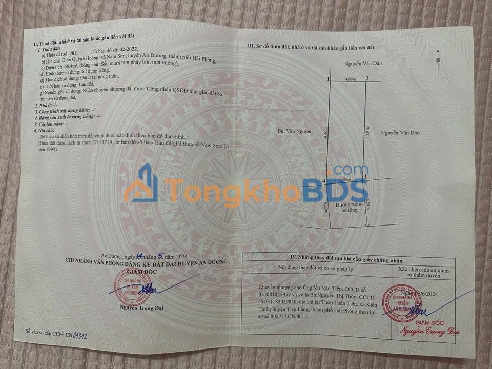 Đất nền Quỳnh Hoàng - Nam Sơn 68.4m² - Kinh doanh sầm uất, sổ đỏ chính chủ