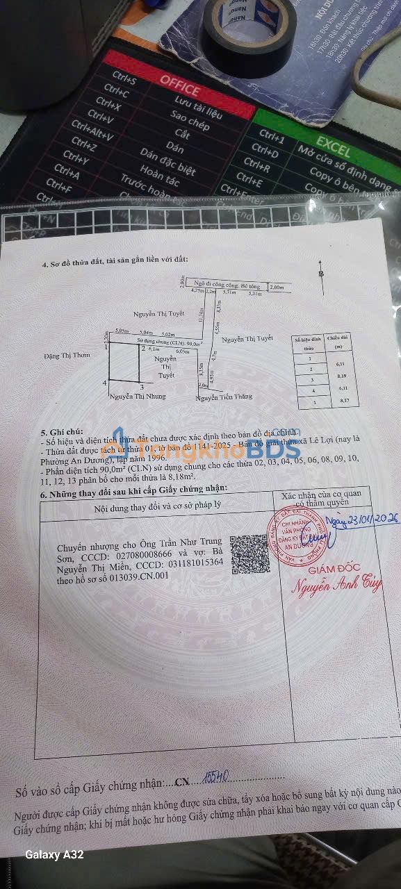 Đất nền 100m² Lê Lợi - An Dương, Hải Phòng - 2 Lô Liền Kề, Ngõ Ô Tô, Giá Hơn 800 Triệu