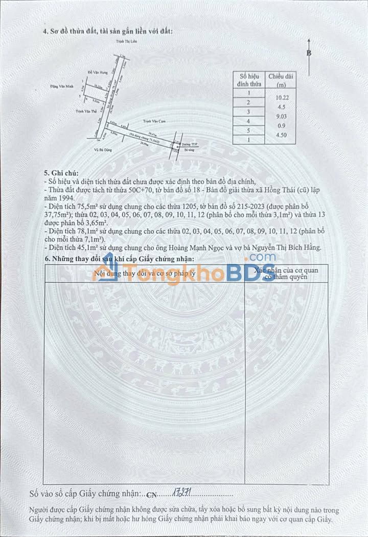 Đất Nền Sổ Đỏ Chính Chủ - 45m² An Dương, Hải Phòng - Giá 1 Tỷ
