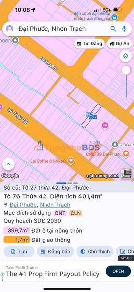 Bán Gấp Đất Nền 400m² Xã Đại Phước, Nhơn Trạch - Giá Tốt 6.8 Tỷ