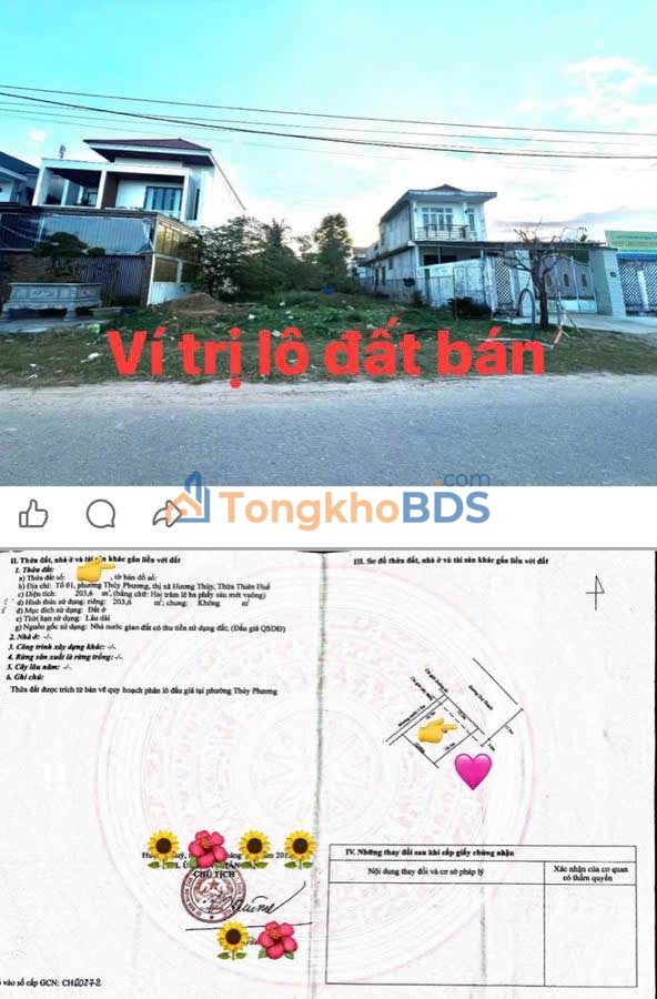 Mặt Tiền Khúc Thừa Dụ Huế 207m² - Giá Tốt 3.9 Tỷ - Kinh Doanh Đa Ngành