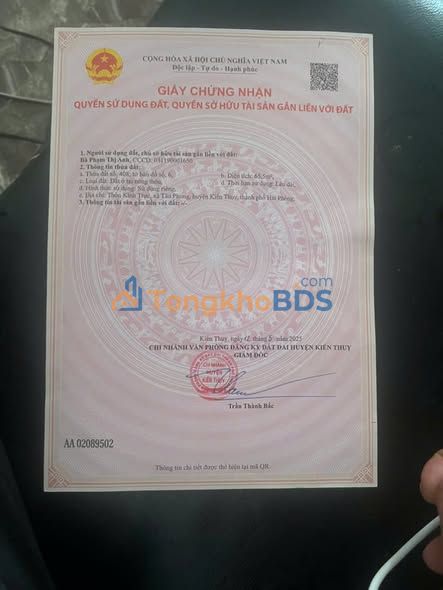 Bán Đất Nền Kiến Thụy - 65.5m² - Giá 8xx Triệu - Sổ Đỏ Sẵn Sàng