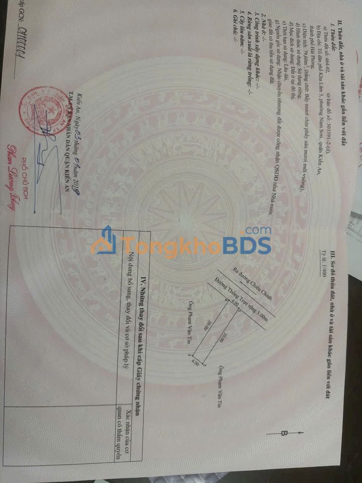 Bán Đất Mặt Đường Thống Nhất Hải Phòng 80m² - Gần Đấu Giá Kha Lâm 3