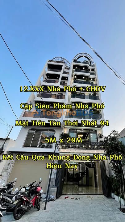 Nhà Mặt Tiền Q12, 410m², 8PN, Thang Máy, Kinh Doanh Đa Ngành