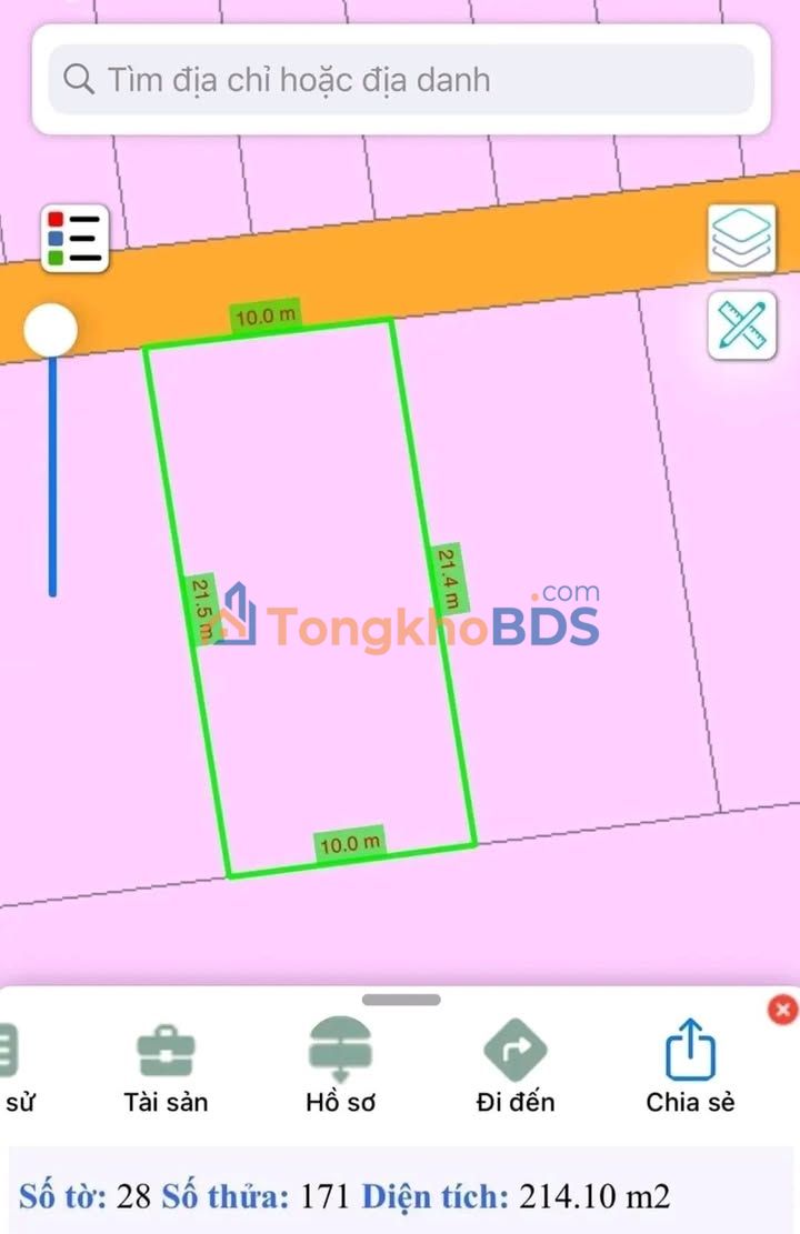 Bán đất Xã An Phước, Long Thành 214m² - Sổ hồng riêng, giá 1 tỷ