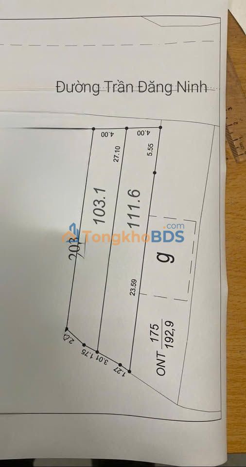 Đất Thổ Cư Trần Đăng Ninh Kéo Dài - 100m² - 1.25 Tỷ - Kinh Doanh Đa Ngành