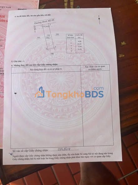 Đất thổ cư Bình Dương 90m² mặt tiền DT 747, giá 2.1 tỷ