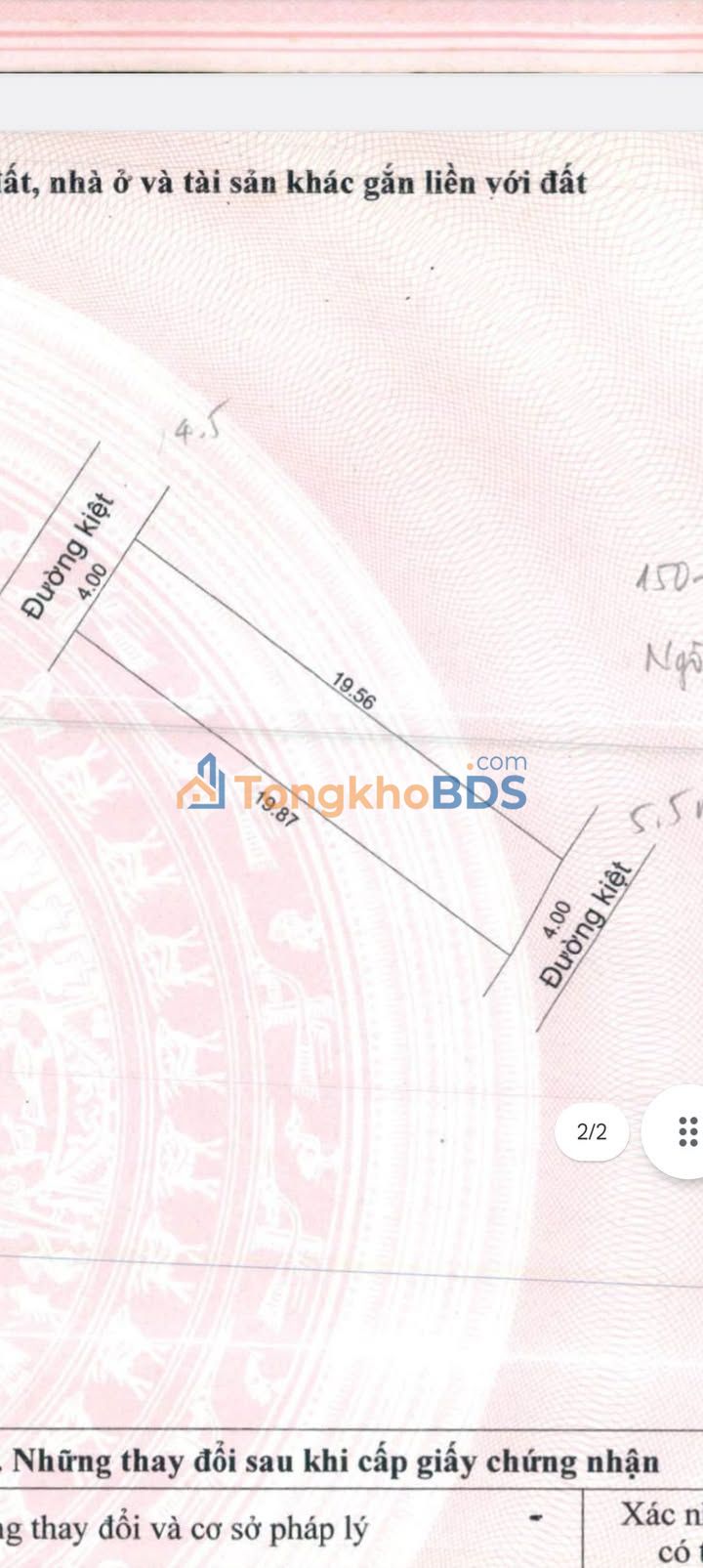 Bán Đất Kiệt Ngô Văn Sở, Đà Nẵng - 78.3m² 2 Mặt Tiền, Giá 4 Tỷ