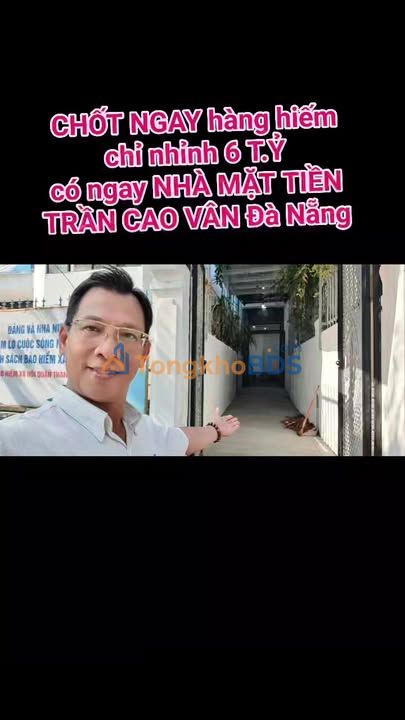 Nhà mặt tiền Trần Cao Vân 84.5m² - Kinh doanh sầm uất, giá 6.8 tỷ