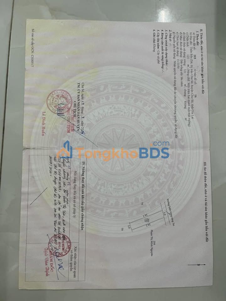 Đất Thị trấn Chư Sê, Gia Lai - 120m² Sổ TC Giá 4xx Triệu