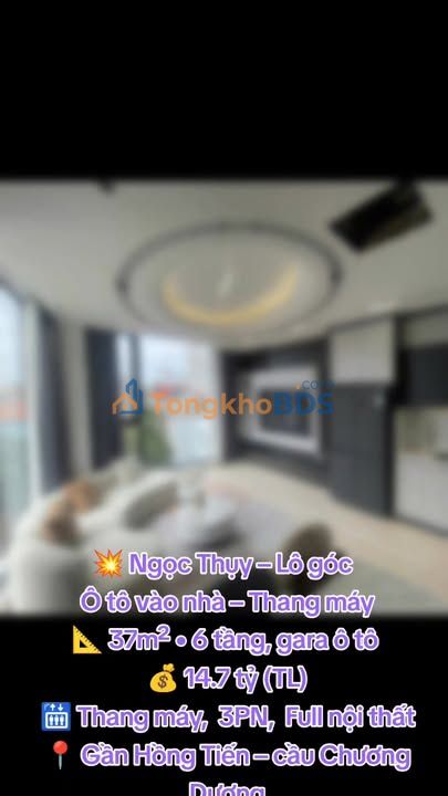 Nhà Ngọc Thụy 37m² - Lô Góc 6 Tầng, Ô Tô Vào Nhà, Thang Máy