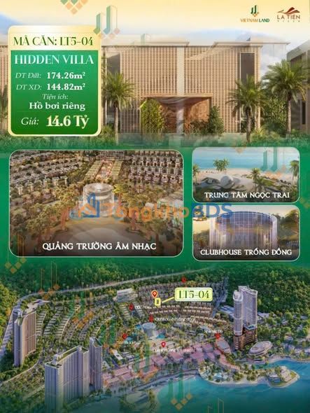 Biệt thự Song lập La Tiên Nha Trang 174m² - Không gian nghỉ dưỡng riêng tư