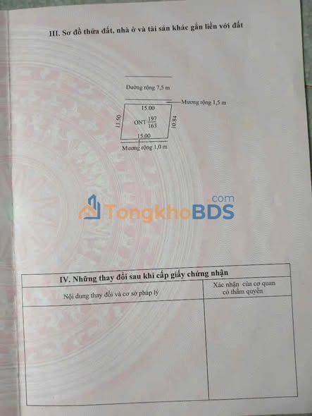 Đất nền Lê Lợi, Hải Phòng 163m² - Sổ đỏ lâu dài, giá tốt