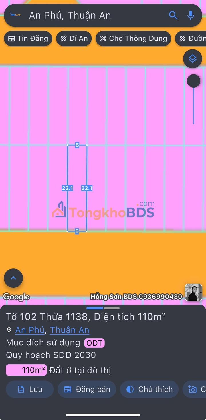 Đất Nền Trục Chính KNO An Phú (Thủ Đức) 110m² - Kinh Doanh Đa Ngành