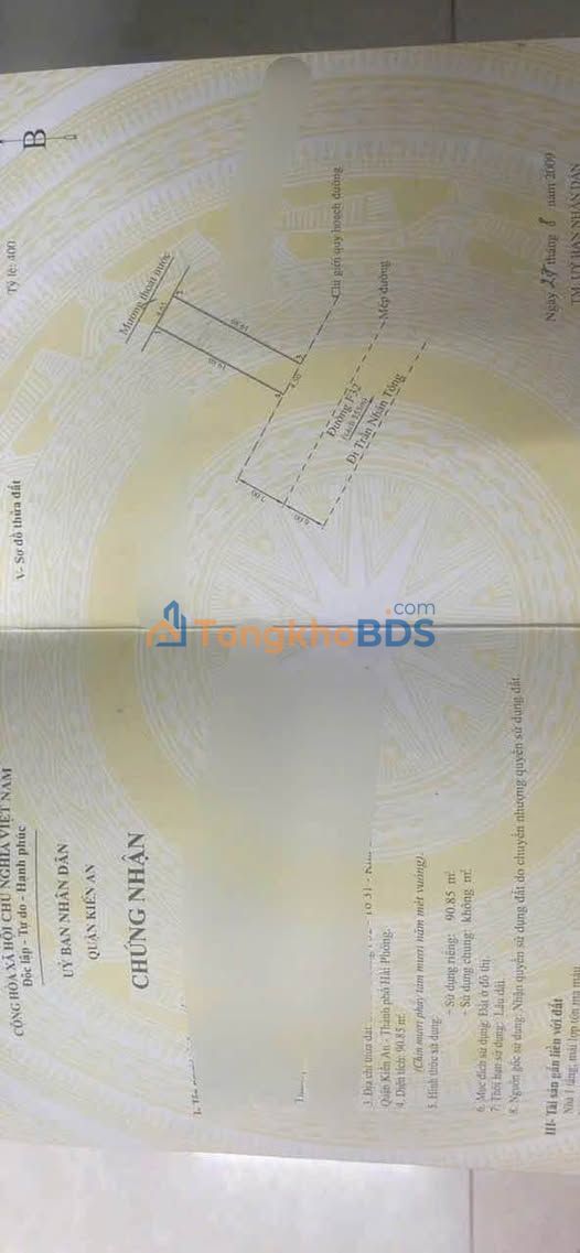 Bán Đất Mặt Đường Nguyễn Thiên Lộc, Kiến An, Hải Phòng - 90.8m² Hướng Nam