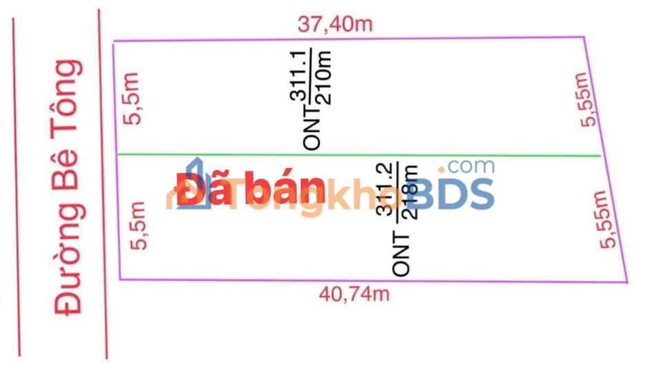 Bán đất Tân Lạc, Hoà Bình 310m² - Sổ đỏ sẵn sàng, giá chỉ 3xx triệu