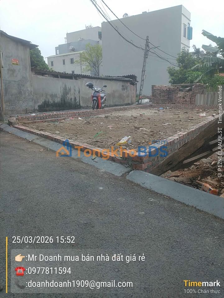 Đất nền ĐS Uy Nỗ, Đông Anh 46m² - Lô góc, ngõ thông ô tô