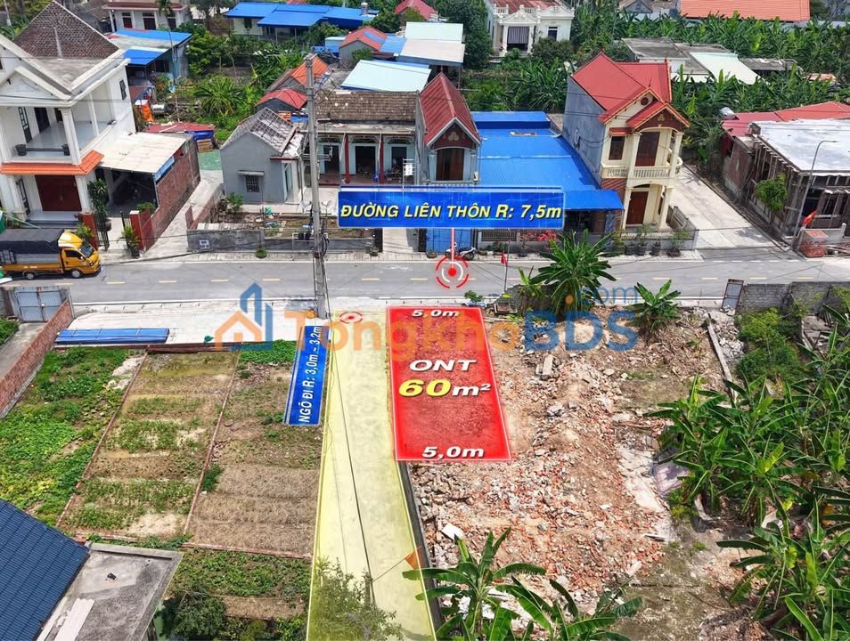 Đất Nền Lô Góc Mặt Tiền Đường Cao Nhân, Vĩnh Bảo, Hải Phòng - 60m² Giá Đầu Tư