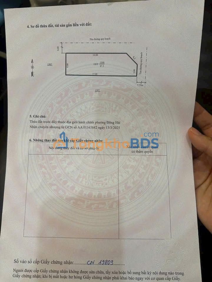 Bán Đất Nền 97.5m² Phường Đông Hải, TP. Thanh Hóa - Giá Tốt 4 Tỷ