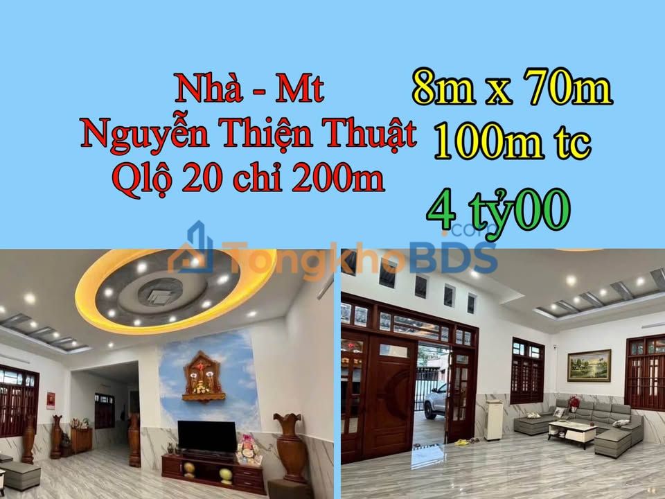 Nhà Mặt Tiền Nguyễn Thiện Thuật, Bảo Lộc - 560m² Kinh Doanh Đắc Lợi