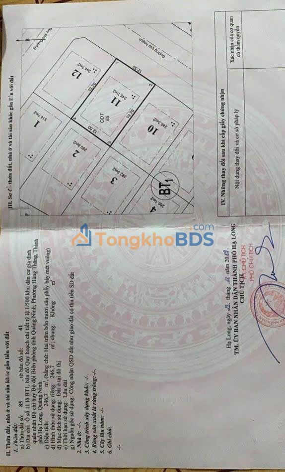 Bán Gấp Biệt Thự Hùng Thắng 246m² - Giá Tốt Nhất Hạ Long