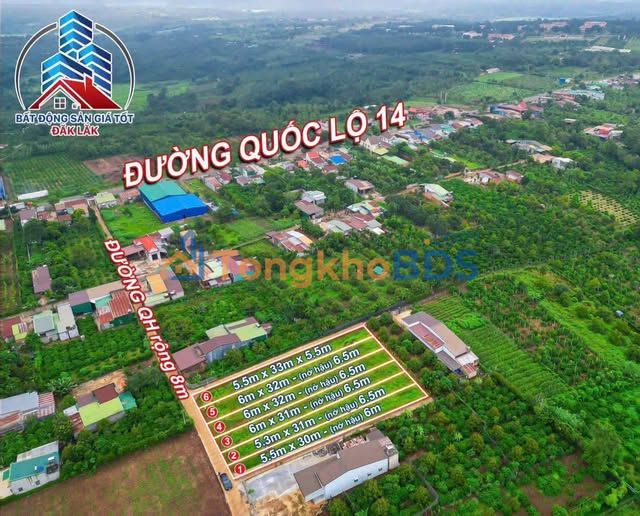 Đất thổ cư 192m² Krông Năng, Đắk Lắk - Sổ hồng sẵn, giá 720 triệu