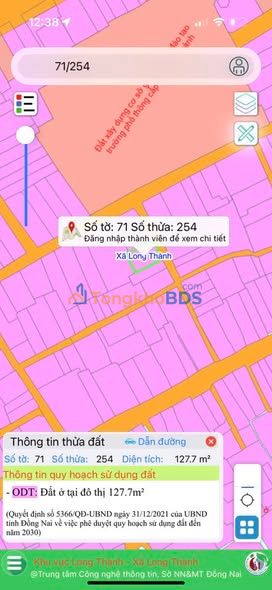 Đất nền Long Thành 118m² nở hậu - Gần trường THCS Long Thành, giá tốt