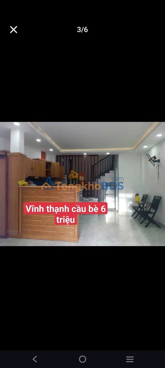 Nhà 3 Tầng Đường Cầu Bè Nha Trang - 2PN Full Nội Thất Giá 6 Triệu