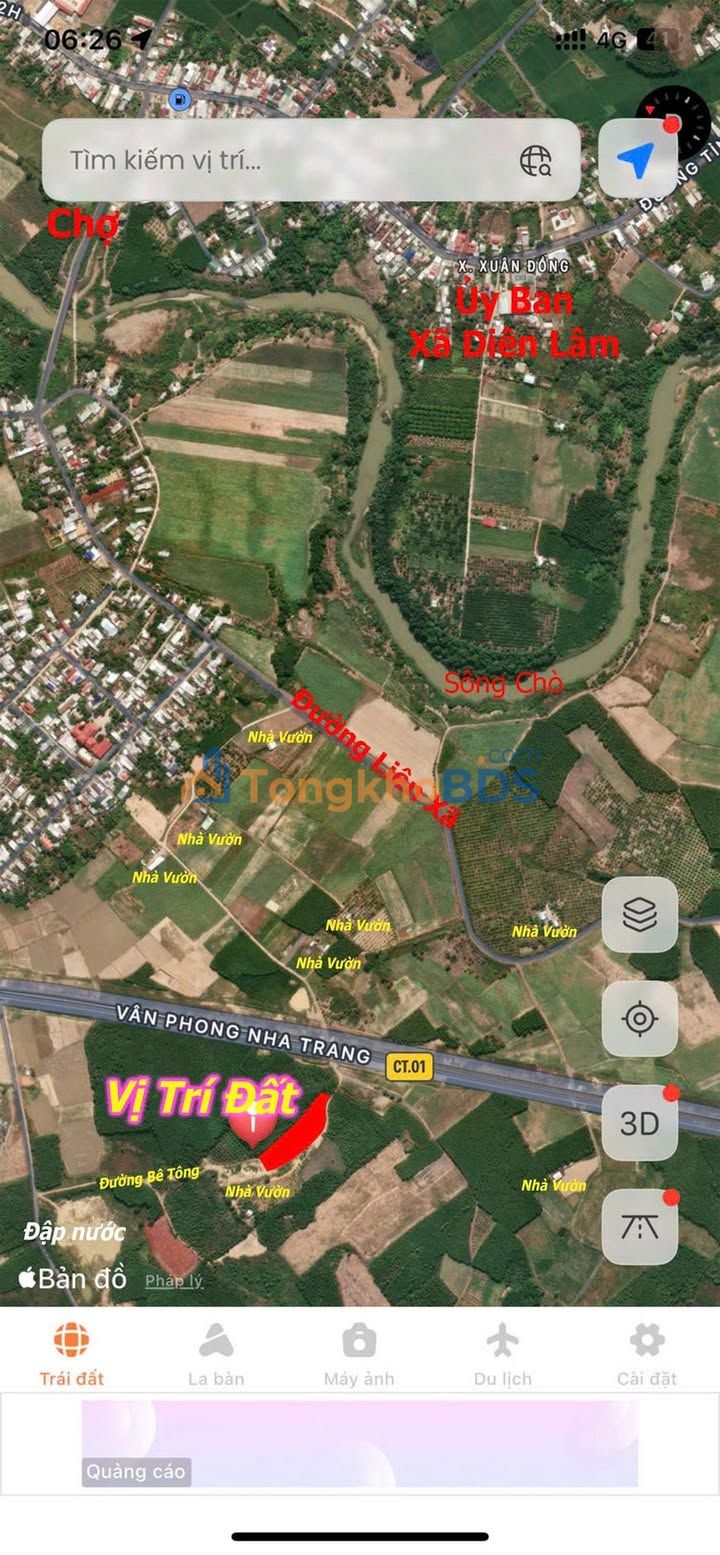 Đất Vườn Diên Khánh 14400m² - Sổ hồng Rõ ràng - Giá Đầu tư 1.7 Tỷ