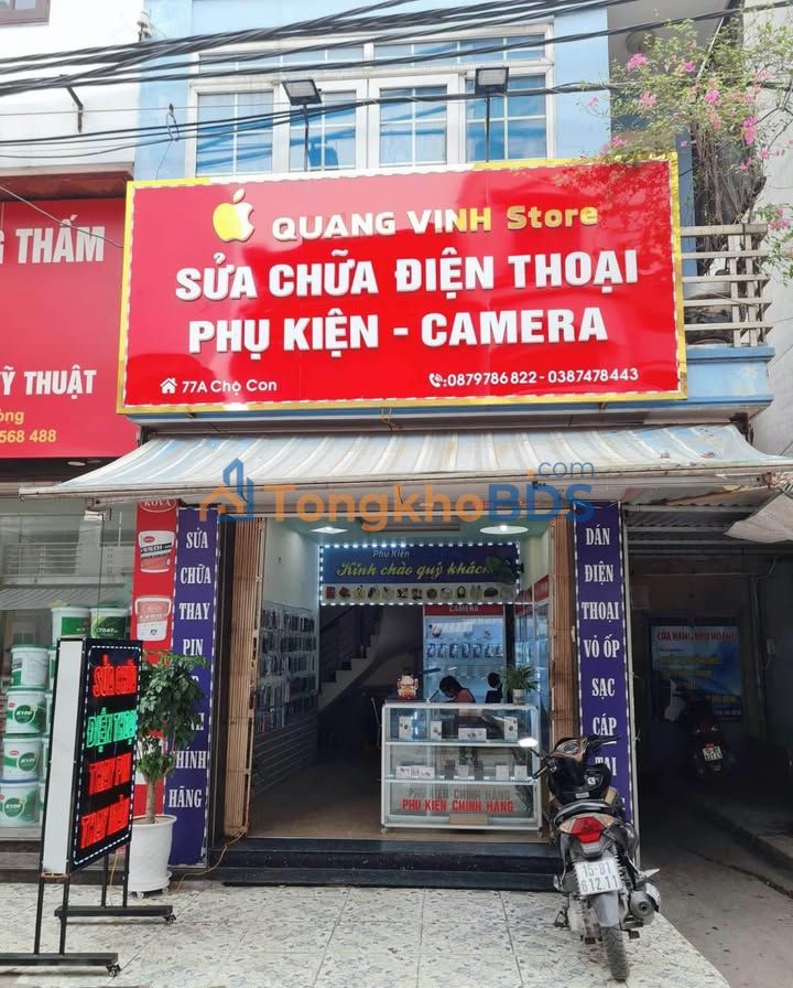Cho thuê nhà mặt tiền 77A Chợ Con, Lê Chân, Hải Phòng - Vị trí kinh doanh đắc địa