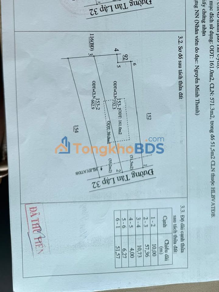 Đất Vườn Dầu Tiếng 1600m² Nở Hậu - Giá Đầu Tư 3.5 Tỷ