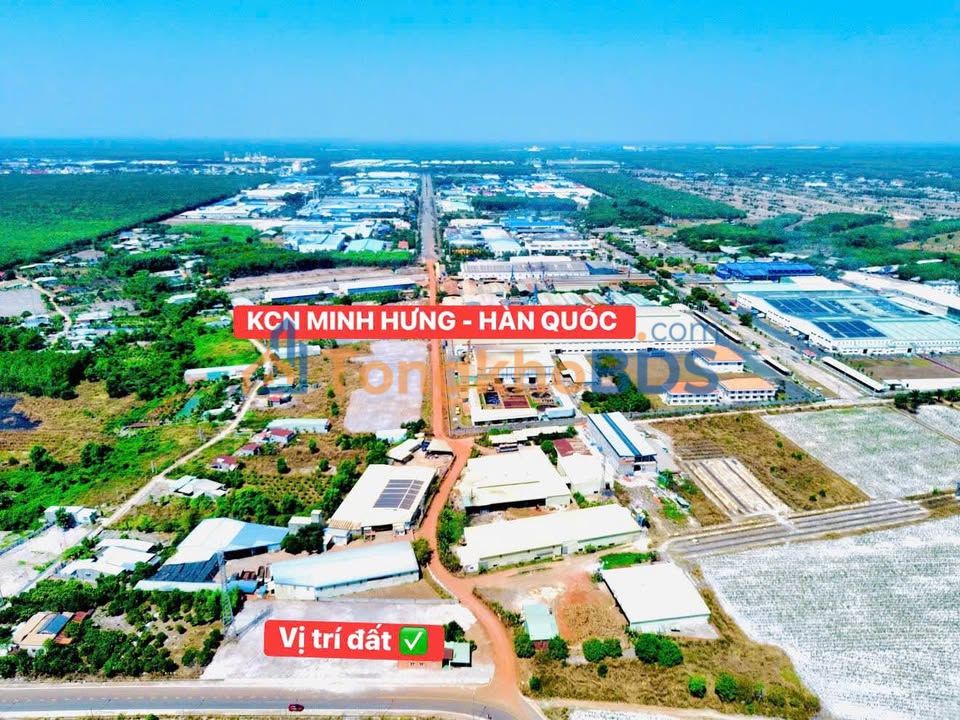 Đất thổ cư KCN Minh Hưng - Hàn Quốc 50m² - Mặt tiền đường 45 rộng 32m