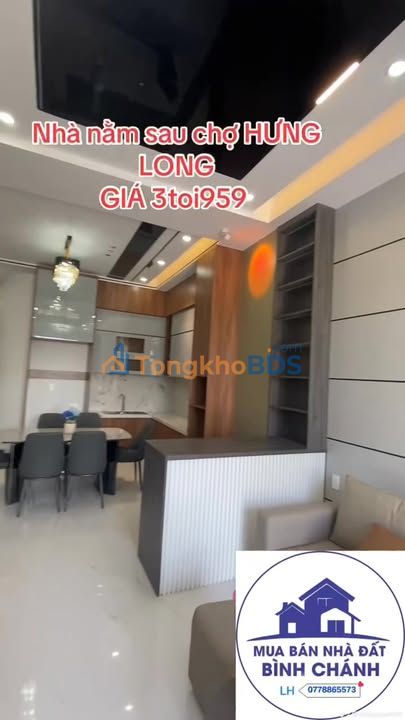 Nhà phố Hưng Long, Bình Chánh 80m² - Giá 3.95 Tỷ, Full Nội Thất Cao Cấp