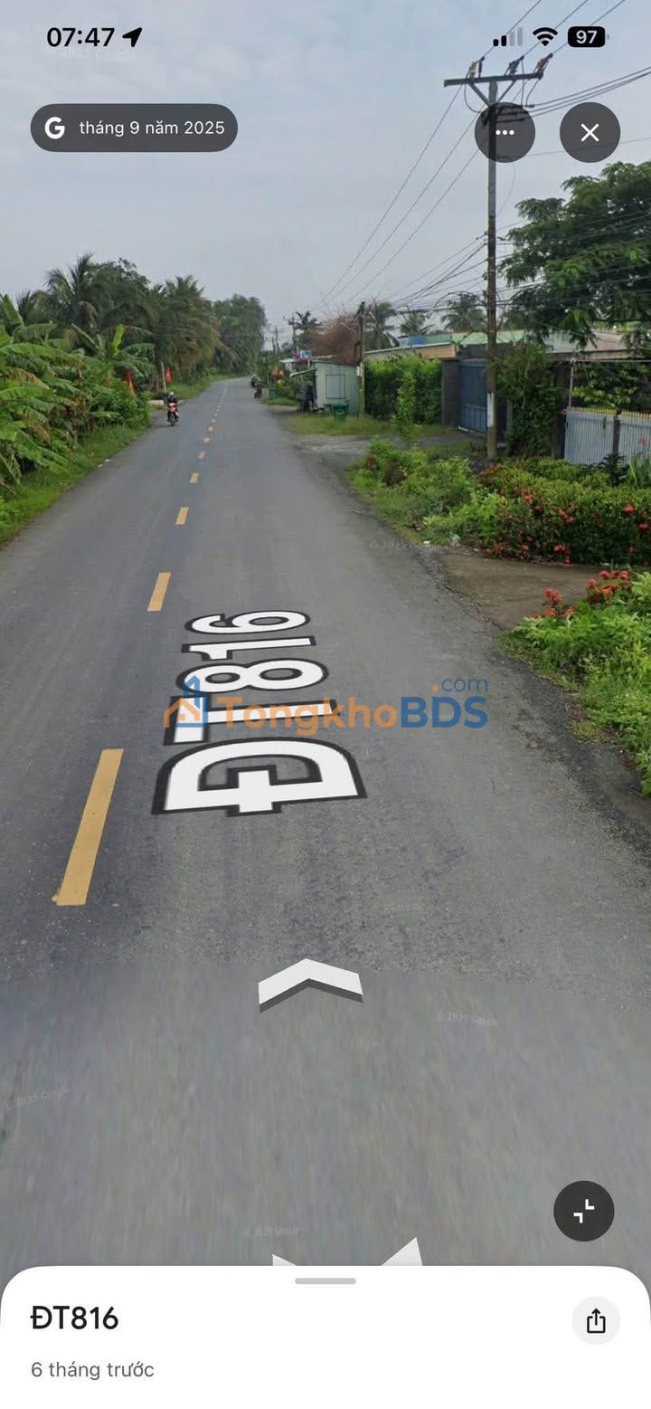 Mặt Tiền Tỉnh Lộ 816 Bến Lức - 193m² Nở Hậu Giá 2 Tỷ