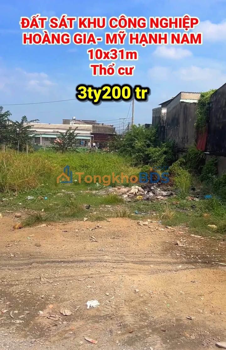 Đất nền Đức Hòa 310m² - Mặt tiền kinh doanh sát KCN Hoàng Gia