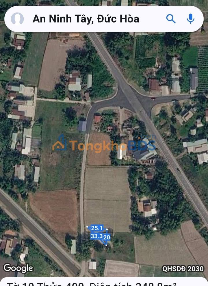 Nhà 268m² thổ cư, 1 tỷ, cách Hồ Chí Minh 200m, Đức Hòa