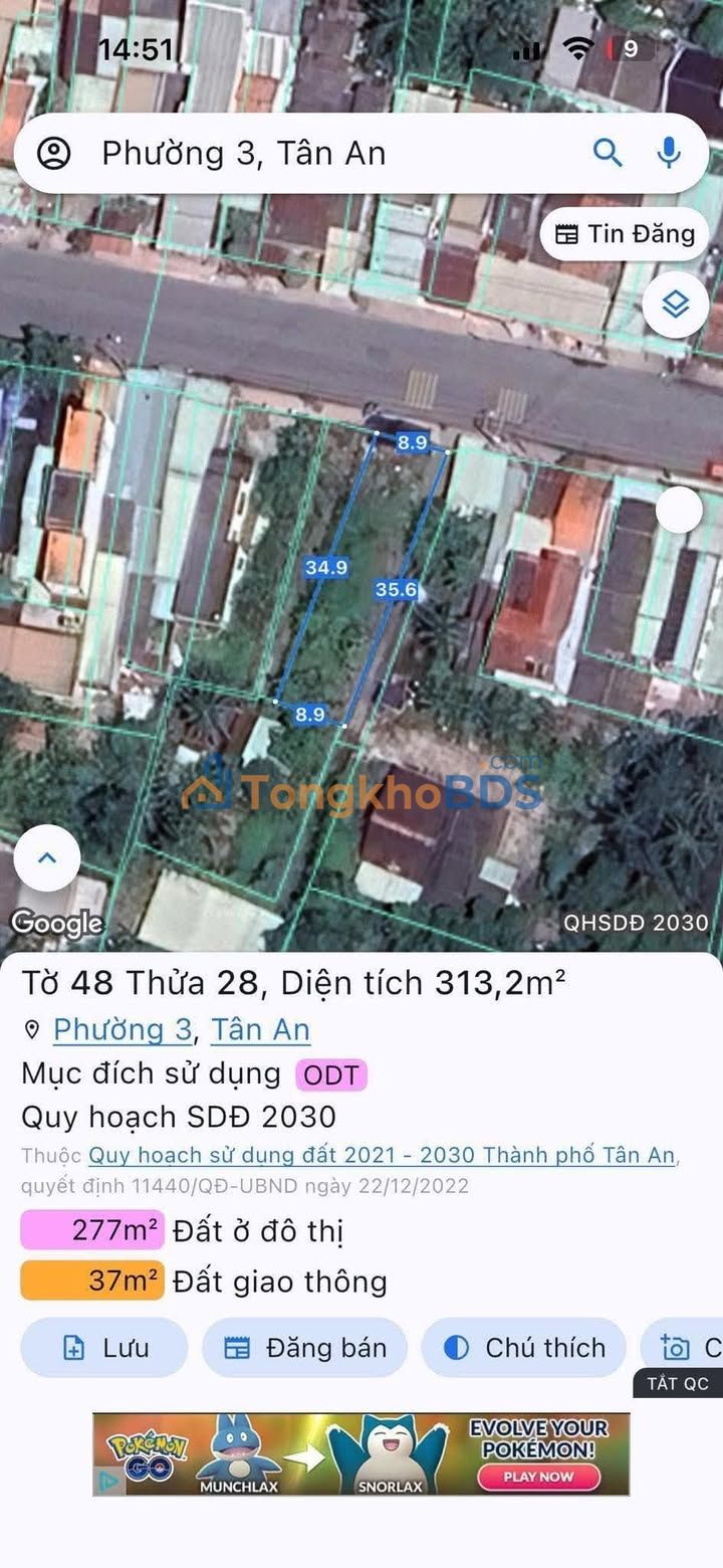 Nhà Mặt Tiền Nguyễn Thông Tân An 324m² - Giảm Sâu Còn 7 Tỷ