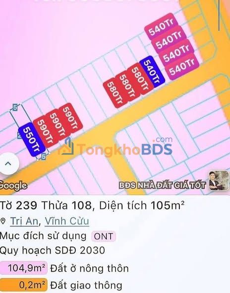 Đất nền sổ hồng riêng, Mỹ Đức - Giá chỉ từ 540 Triệu/nền