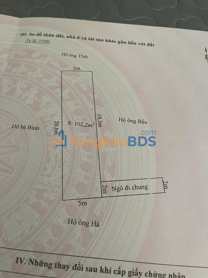 Bán đất sổ đỏ chính chủ 102m² Đoàn Kết, Hải An - Giá 4.78 tỷ