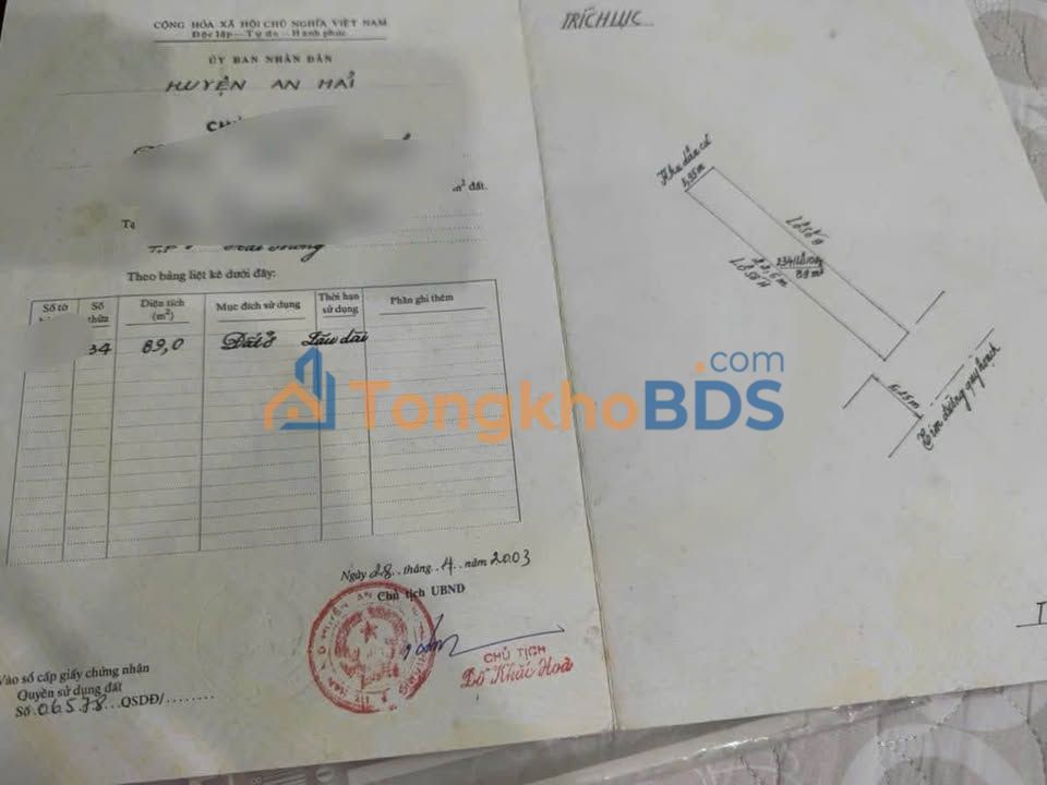 Bán đất 89m² ngõ 788 Thiên Lôi, Lê Chân - Vị trí đắc địa, tiềm năng lớn