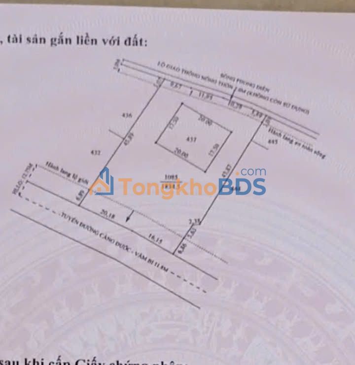 Đất Vườn Phong Điền Cần Thơ 2184m² - Sổ Đỏ, Sẵn Sàng Đầu Tư