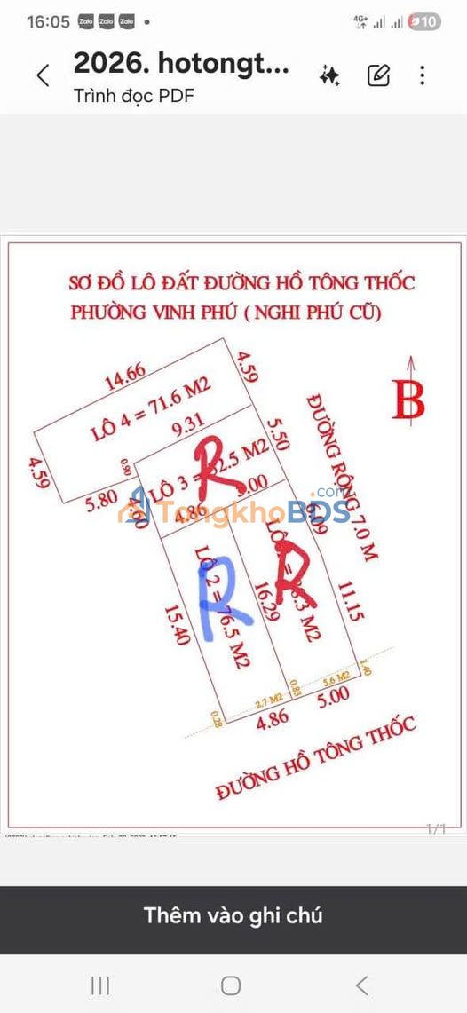 Đất Vàng Nghi Phú 71.6m² - Ngõ 6m, Gần BV Ba Lan - Giá 3.5 Tỷ