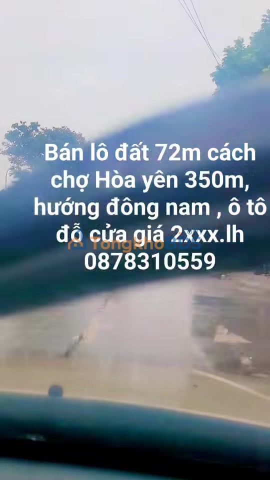 Đất Việt Yên 72m² - Sổ Đỏ Sẵn Sàng - Gần Chợ Hòa Yên