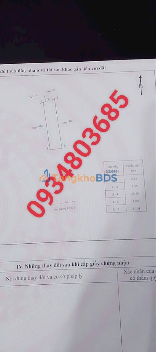 Đất Mặt Tiền Đường 633, Phù Cát - 105m² Hướng Nam, Trung Tâm Xã Sầm Uất