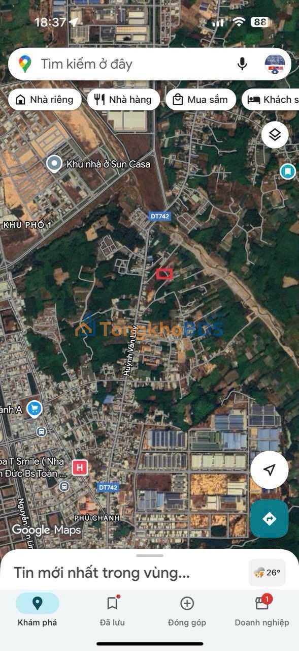 Bán Đất Nền Phú Chánh - Thuận An - 136m² - Sổ Mới 2025 - Giá 1 Tỷ