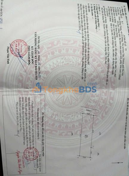 Đất Đồng Trạng Sơn Tây 391m² Thổ Cư Giá Tốt - Sẵn Sổ Hồng