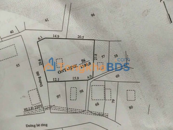 Đất nền Ninh Thuận 1100m² sổ hồng - Giá 600 triệu, ô tô vào tận nơi
