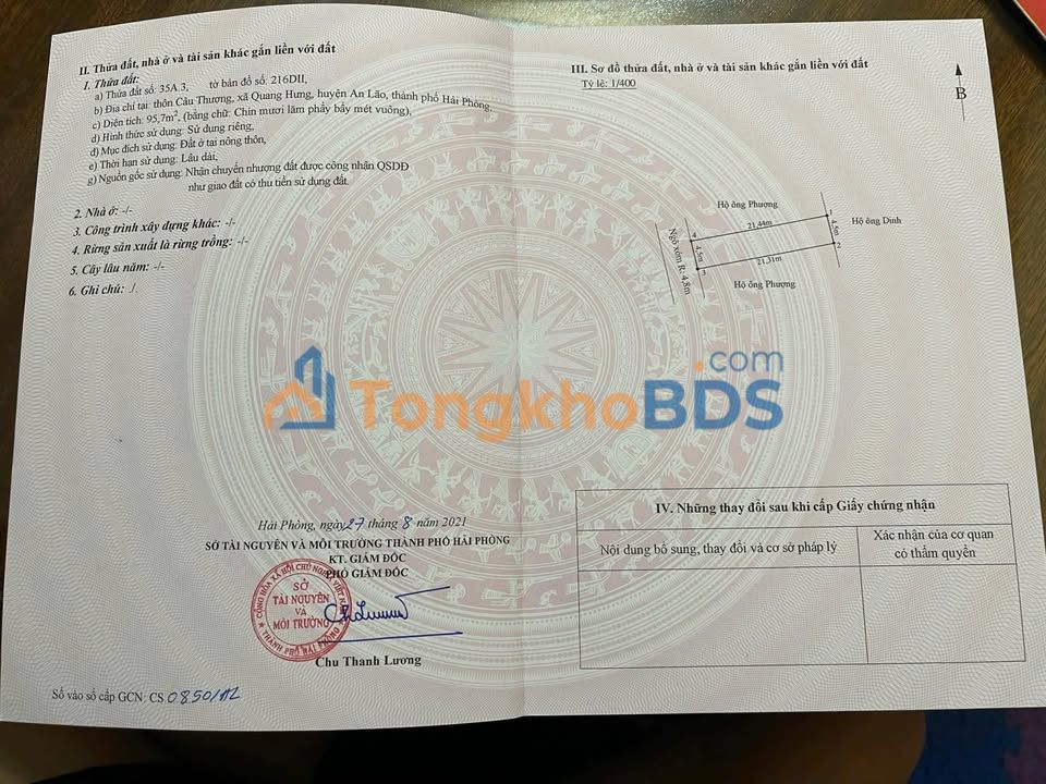Đất Nền 432m² MT 4.5m - Hồng Bàng, Hải Phòng - Giá Đầu Tư 7 Tỷ