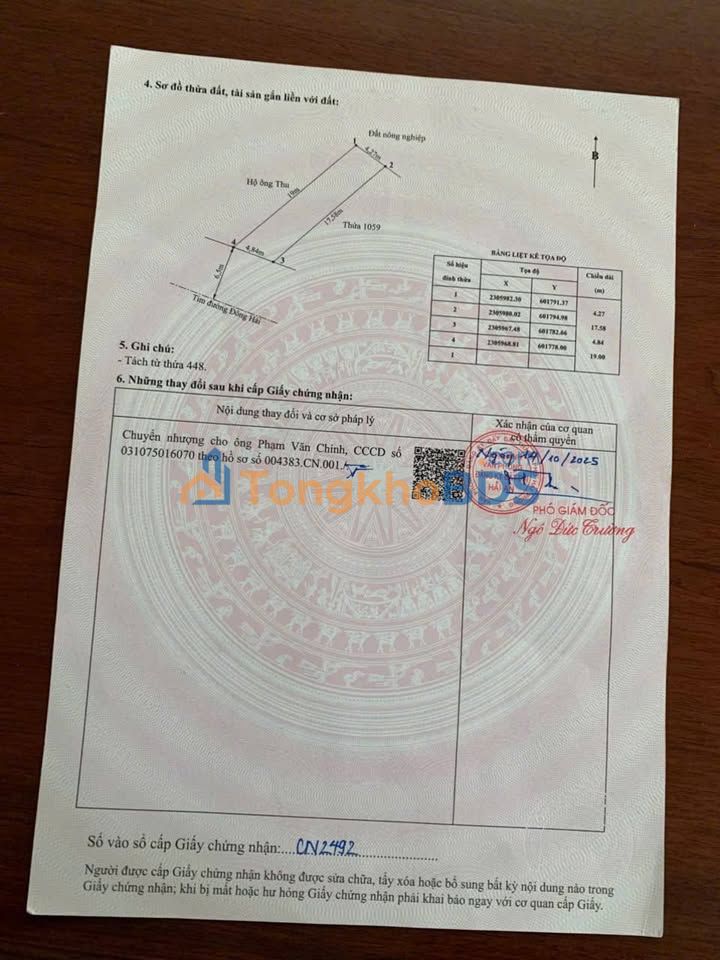 Bán Đất Mặt Tiền Đông Hải, Hải An - 77m², Sổ Đỏ CC, Giá 5.8 Tỷ