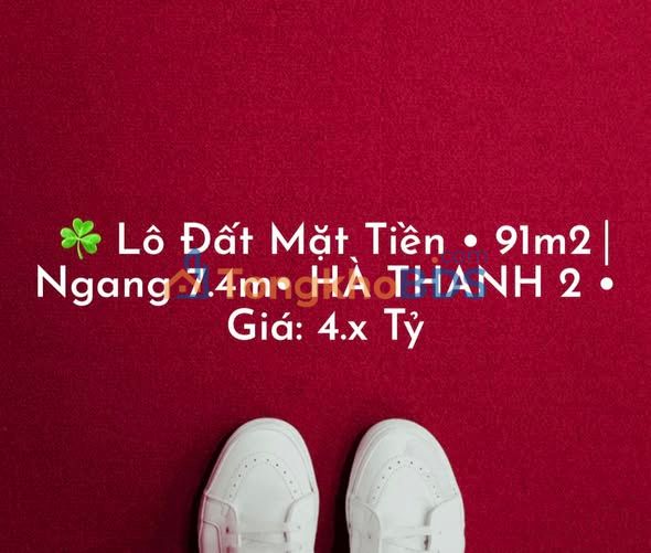 Đất Nền Mặt Tiền 92m² Phường Hà Thanh, Quy Nhơn - Giá 4.x Tỷ